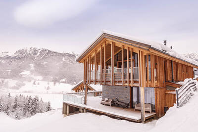 Detached holiday home in the snow at Alps Resorts Bergresort Hauser Kaibling