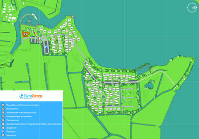 Park map EuroParcs Kagerplassen