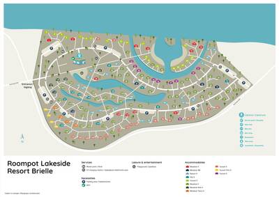 Park map Lakeside Resort Brielle