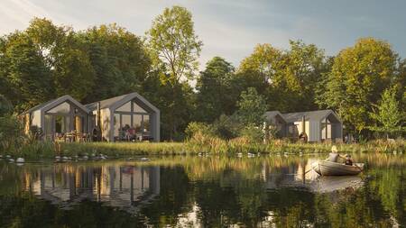 Impression of holiday homes on the water at Landal Landgoed Bourtange