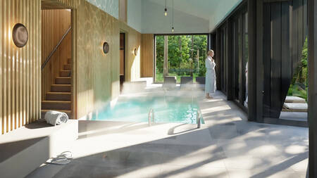 The wellness centre of Landal Olde Kottink with Turkish steam bath and Finnish sauna