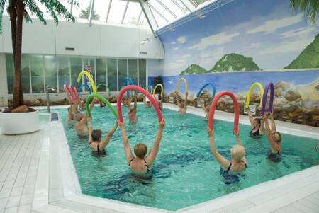 The indoor pool at the Landgoed Ruwinkel holiday park