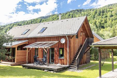 Veranda of a holiday home at Alps Resorts FerienPark Kreischberg